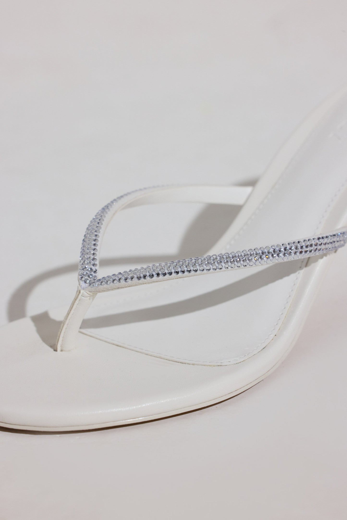 Heeled Sandal  in White