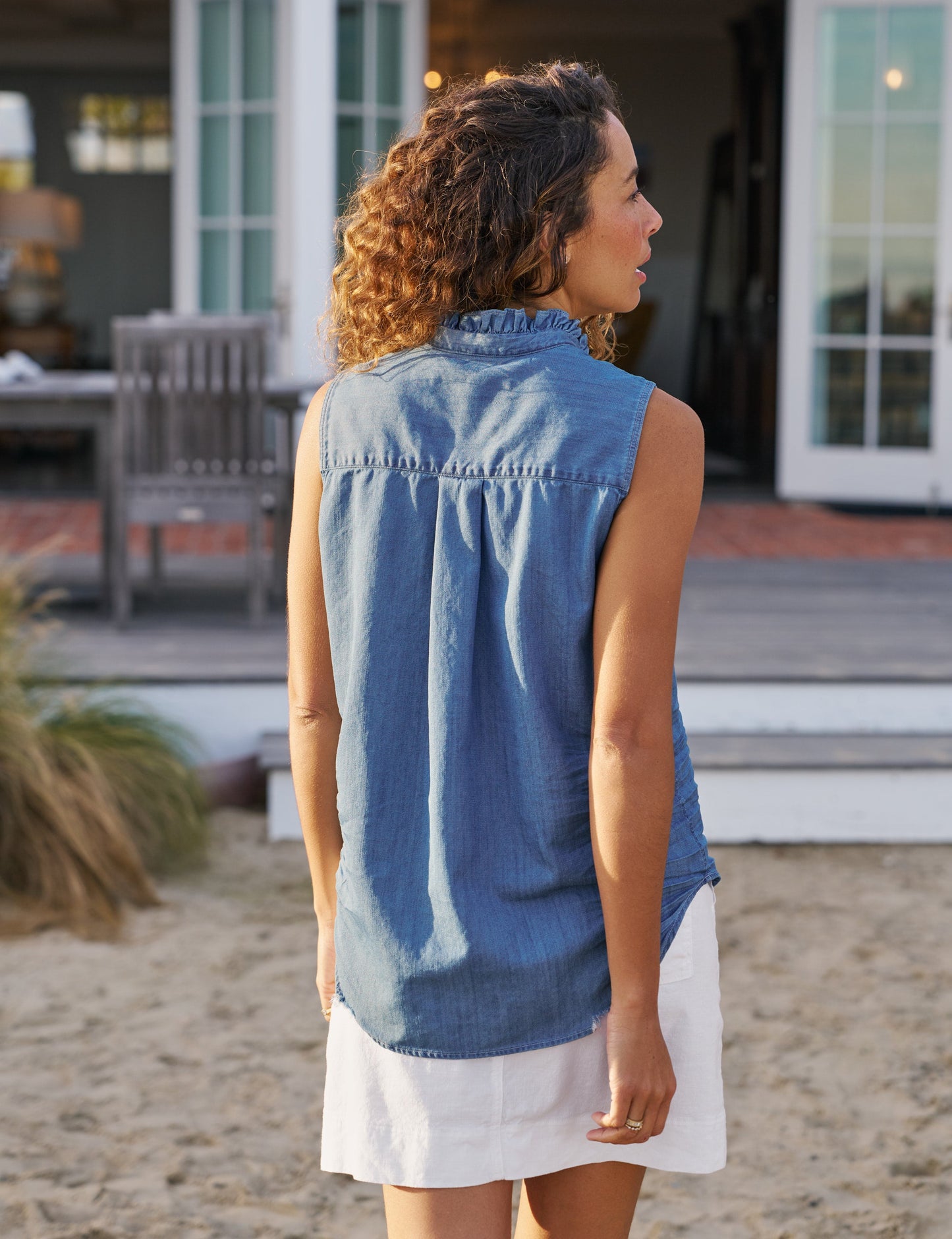 FIONA RUFFLE Vintage Stonewashed Indigo, Famous Denim