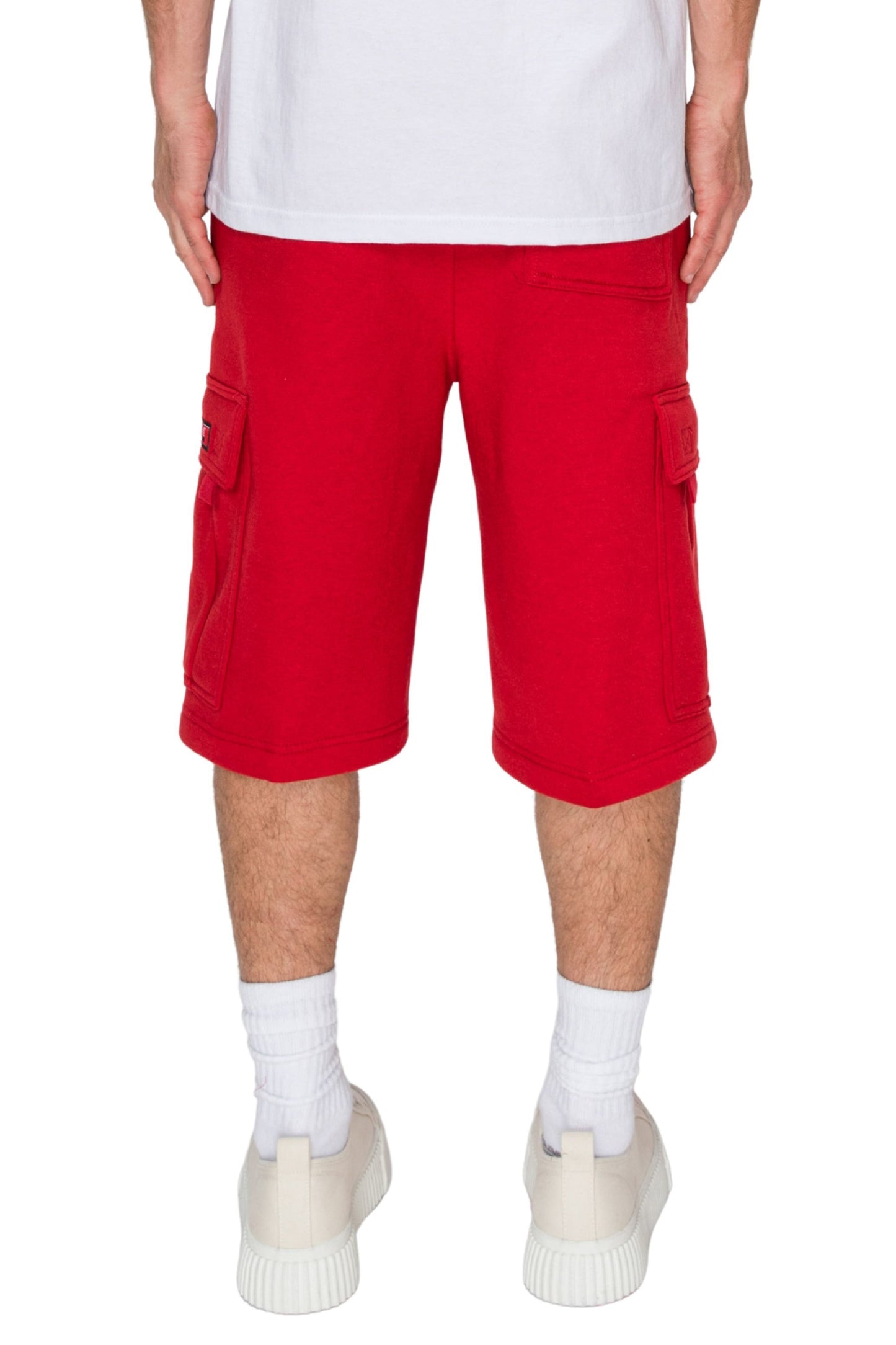 RESTRICT Baggy Fit Cargo Fleece Shorts
