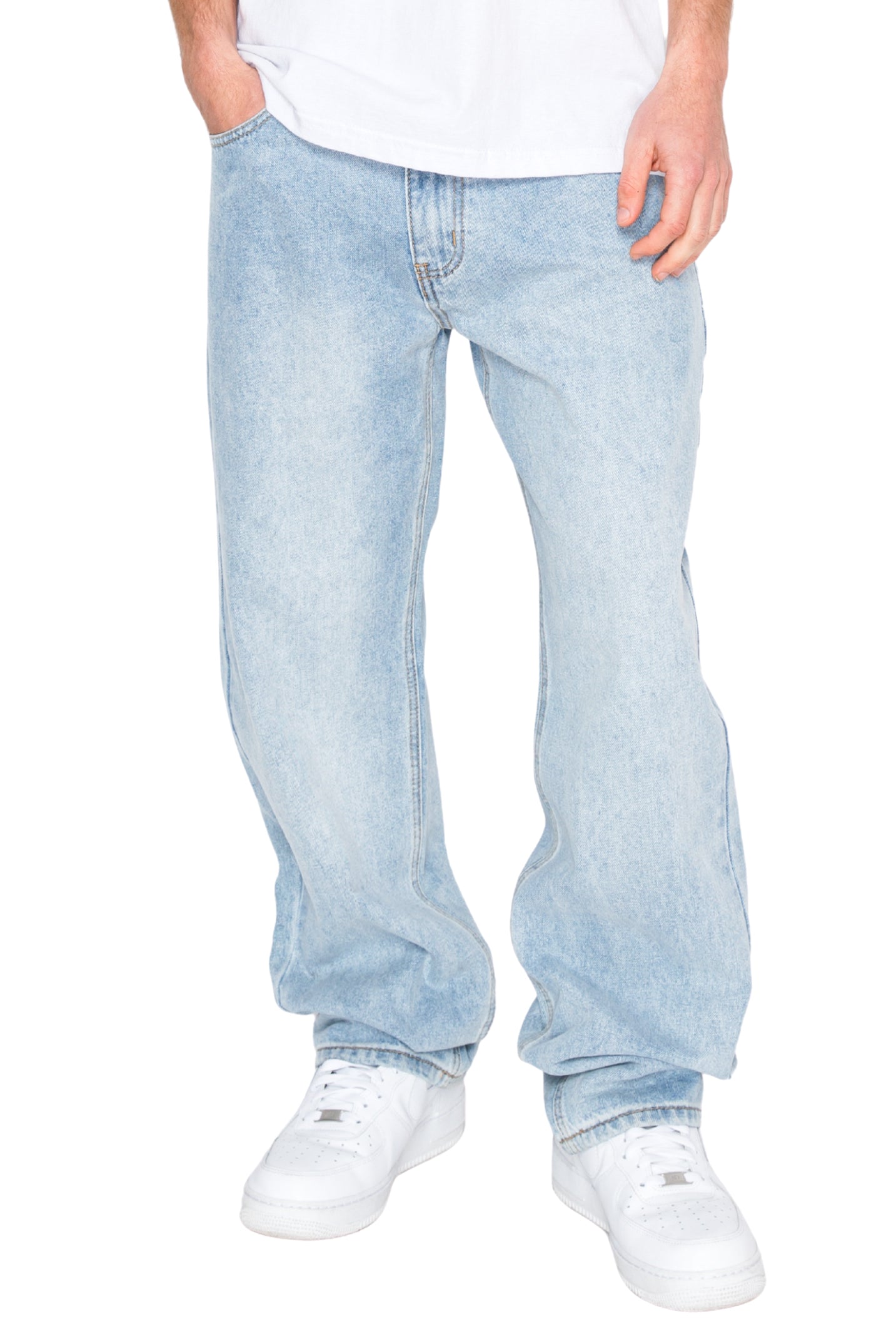 ATLAS Essential Baggy Denim Jeans - Lt.Indigo