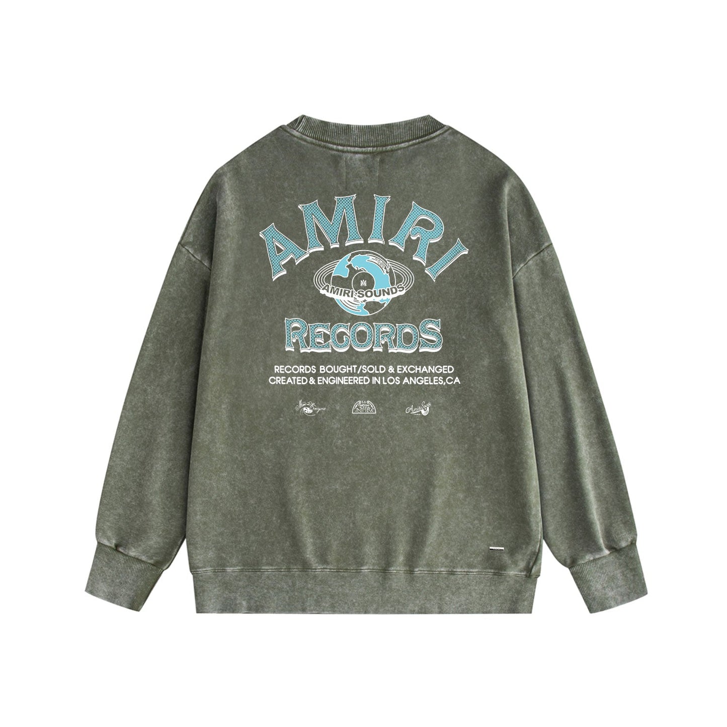 Amiri Distressed Sweatshirt Printed Trendy Pure Cotton