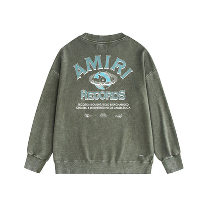 Amiri Distressed Sweatshirt Printed Trendy Pure Cotton