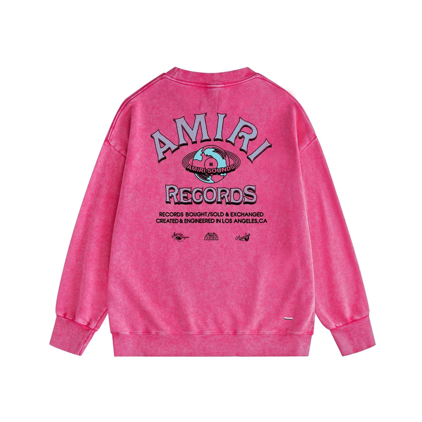 Amiri Distressed Sweatshirt Printed Trendy Pure Cotton