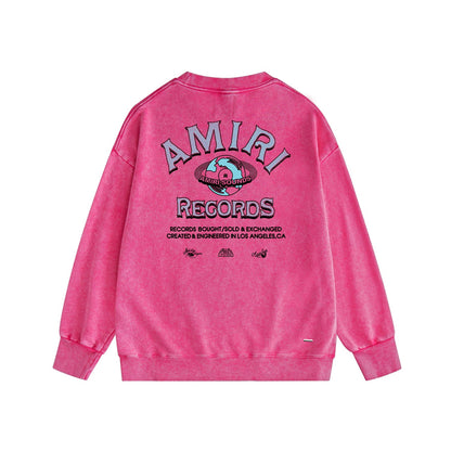 Amiri Distressed Sweatshirt Printed Trendy Pure Cotton