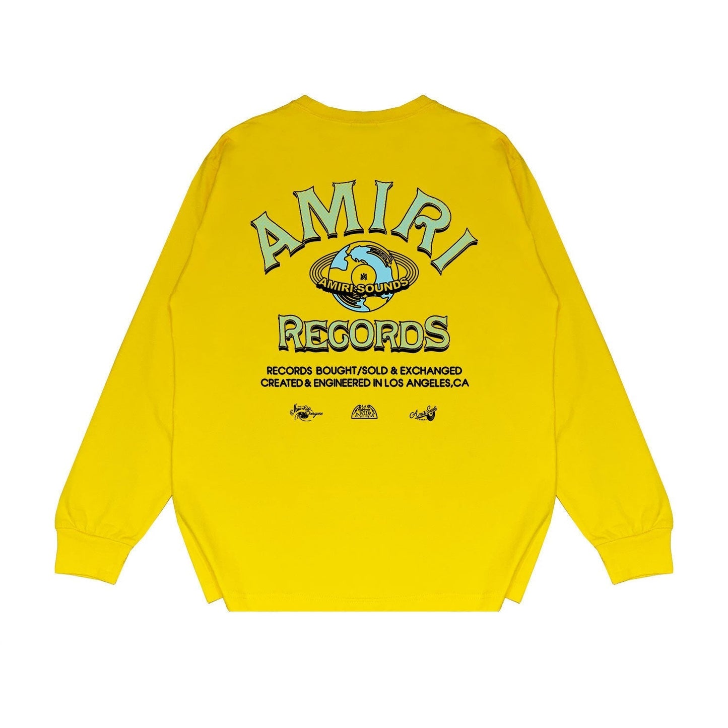 Amiri Long Sleeved Shirt Printed Trendy Pure Cotton