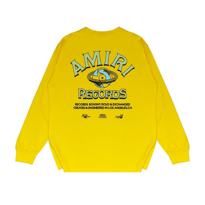 Amiri Long Sleeved Shirt Printed Trendy Pure Cotton