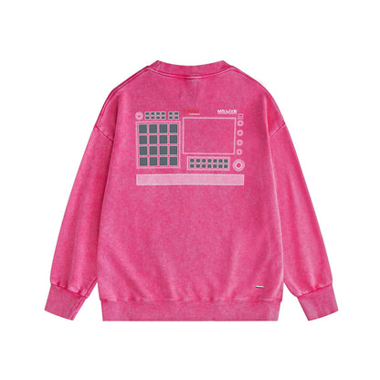 Amiri Distressed Sweatshirt Printed Trendy Pure Cotton