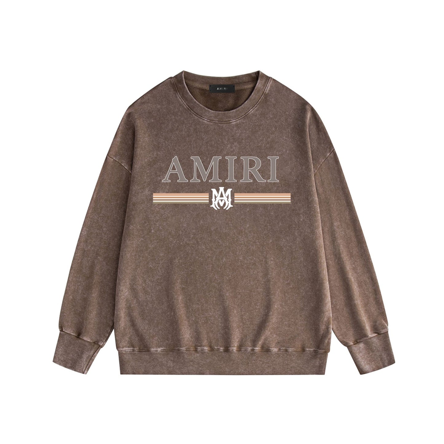 Amiri Distressed Sweatshirt Printed Trendy Pure Cotton