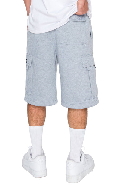 RESTRICT Baggy Fit Cargo Fleece Shorts