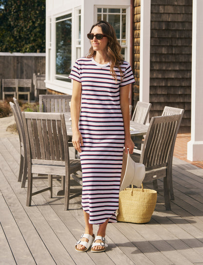 HARPER White with Red and Navy French Stripe, Vintage Jersey