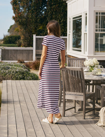 HARPER White with Red and Navy French Stripe, Vintage Jersey