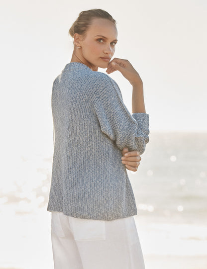 MONTECITO SWEATER Coast, Pure Italian Cotton