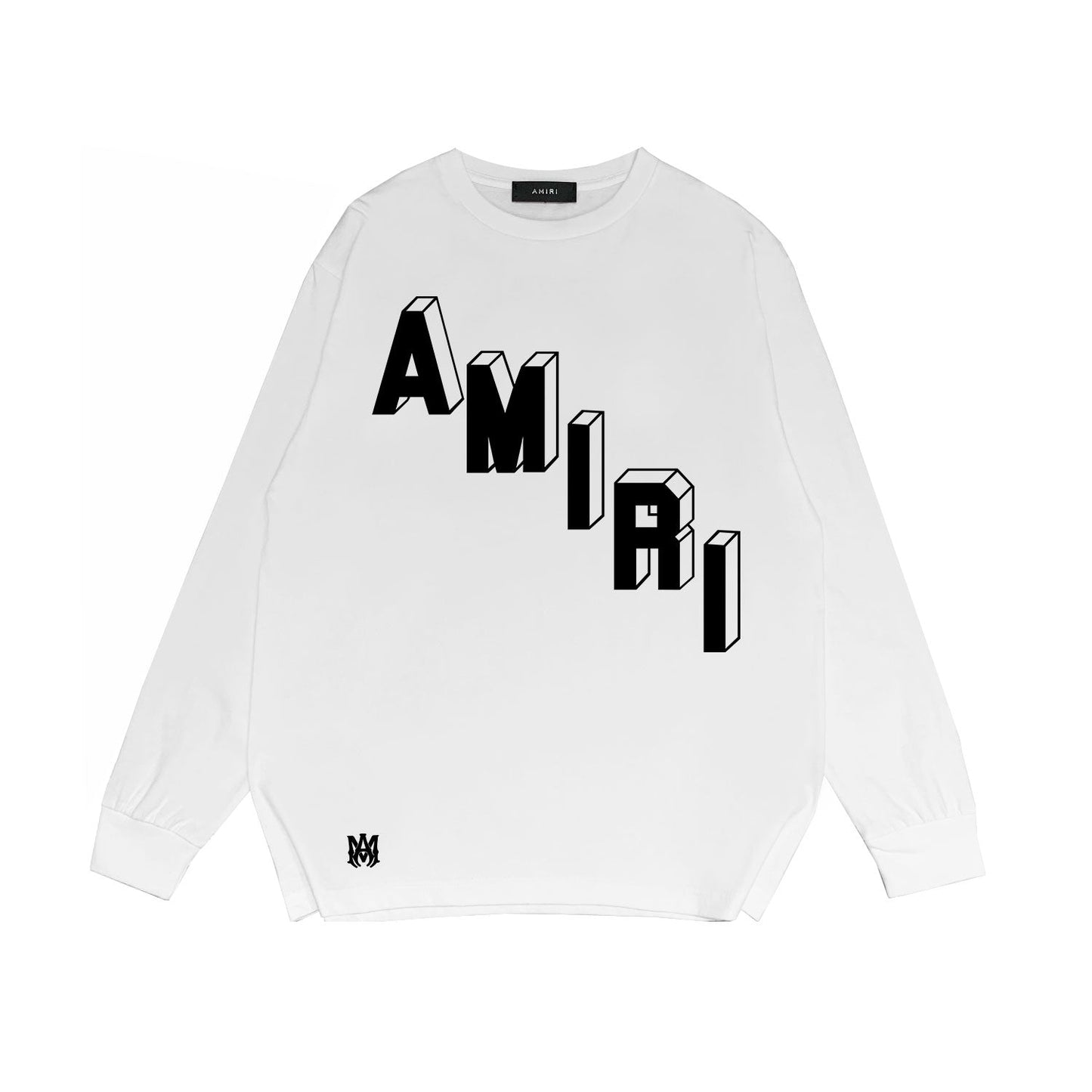Amiri Long Sleeved Shirt Printed Trendy Pure Cotton