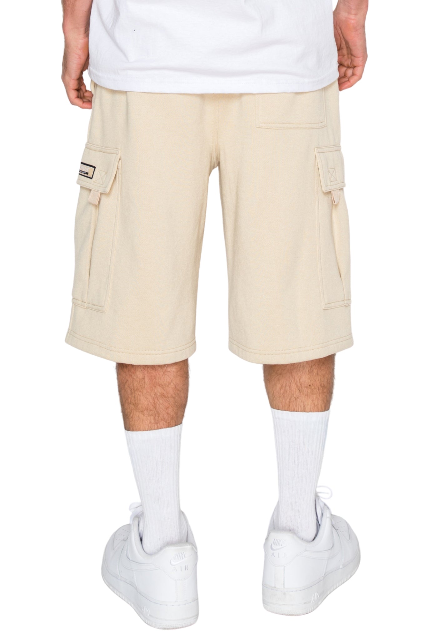 RESTRICT Baggy Fit Cargo Fleece Shorts
