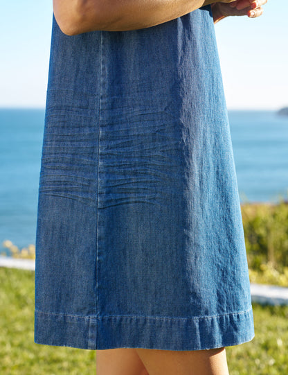 SHEILA Distressed Indigo Wash, Famous Denim