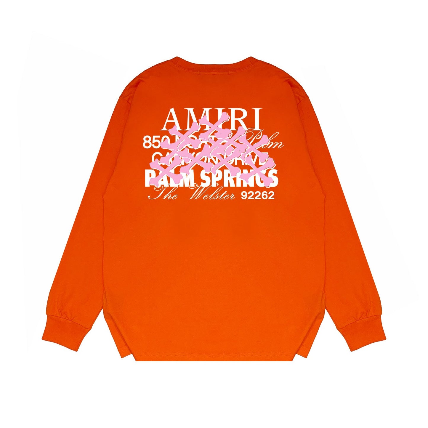 Amiri Long Sleeved Shirt Printed Trendy Pure Cotton