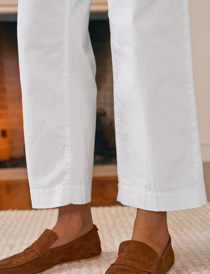 WESTPORT White, Italian Performance Twill