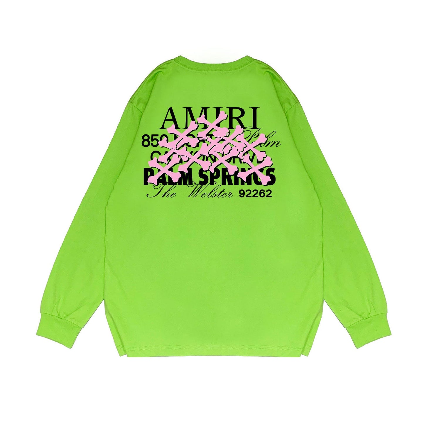 Amiri Long Sleeved Shirt Printed Trendy Pure Cotton