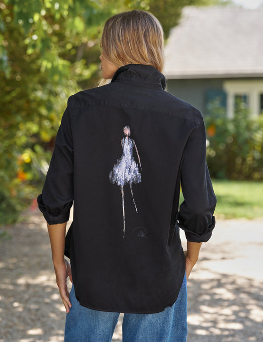 EILEEN Charlotte on Black Denim, Famous Denim