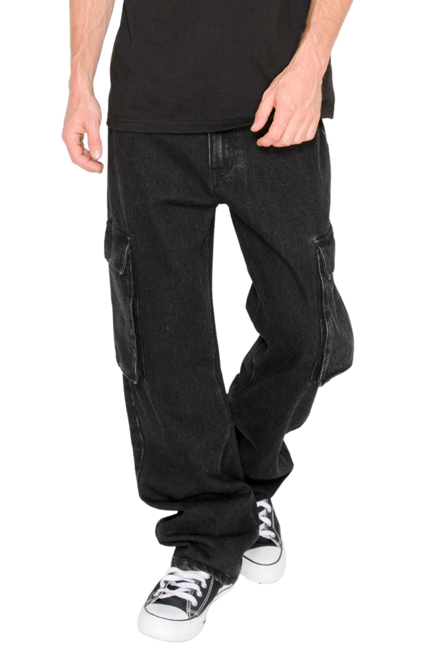 ANCHOR Baggy Fit Cargo Denim Jeans