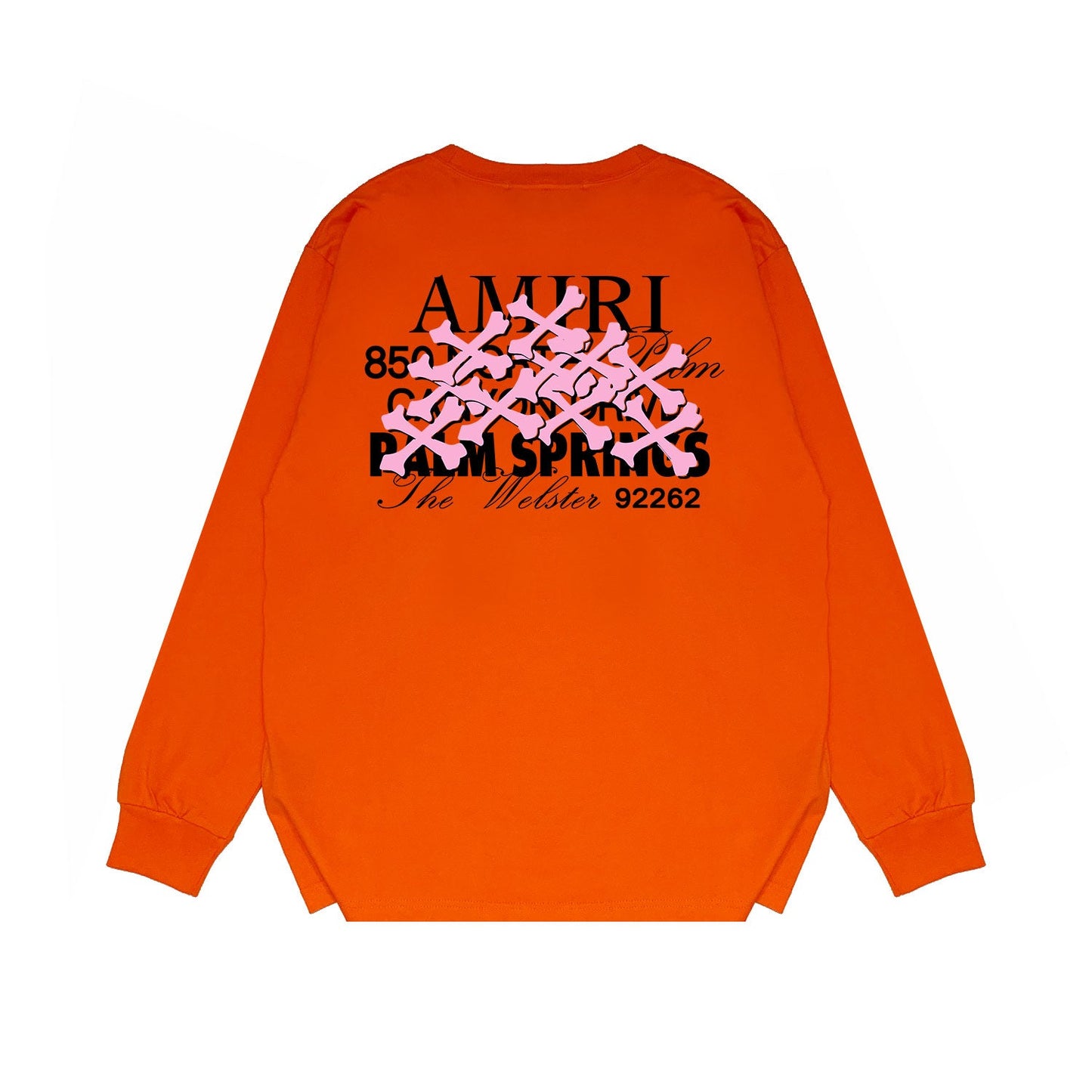 Amiri Long Sleeved Shirt Printed Trendy Pure Cotton