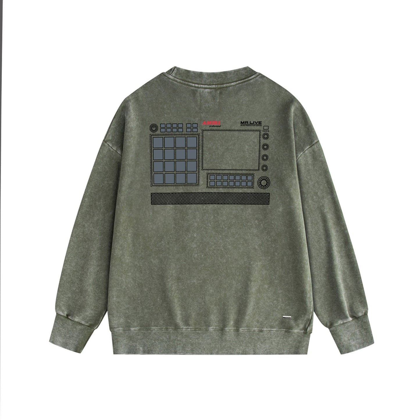 Amiri Distressed Sweatshirt Printed Trendy Pure Cotton