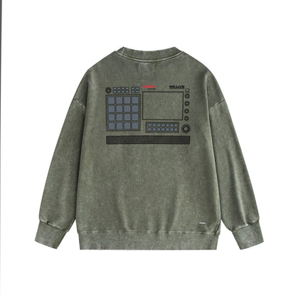 Amiri Distressed Sweatshirt Printed Trendy Pure Cotton