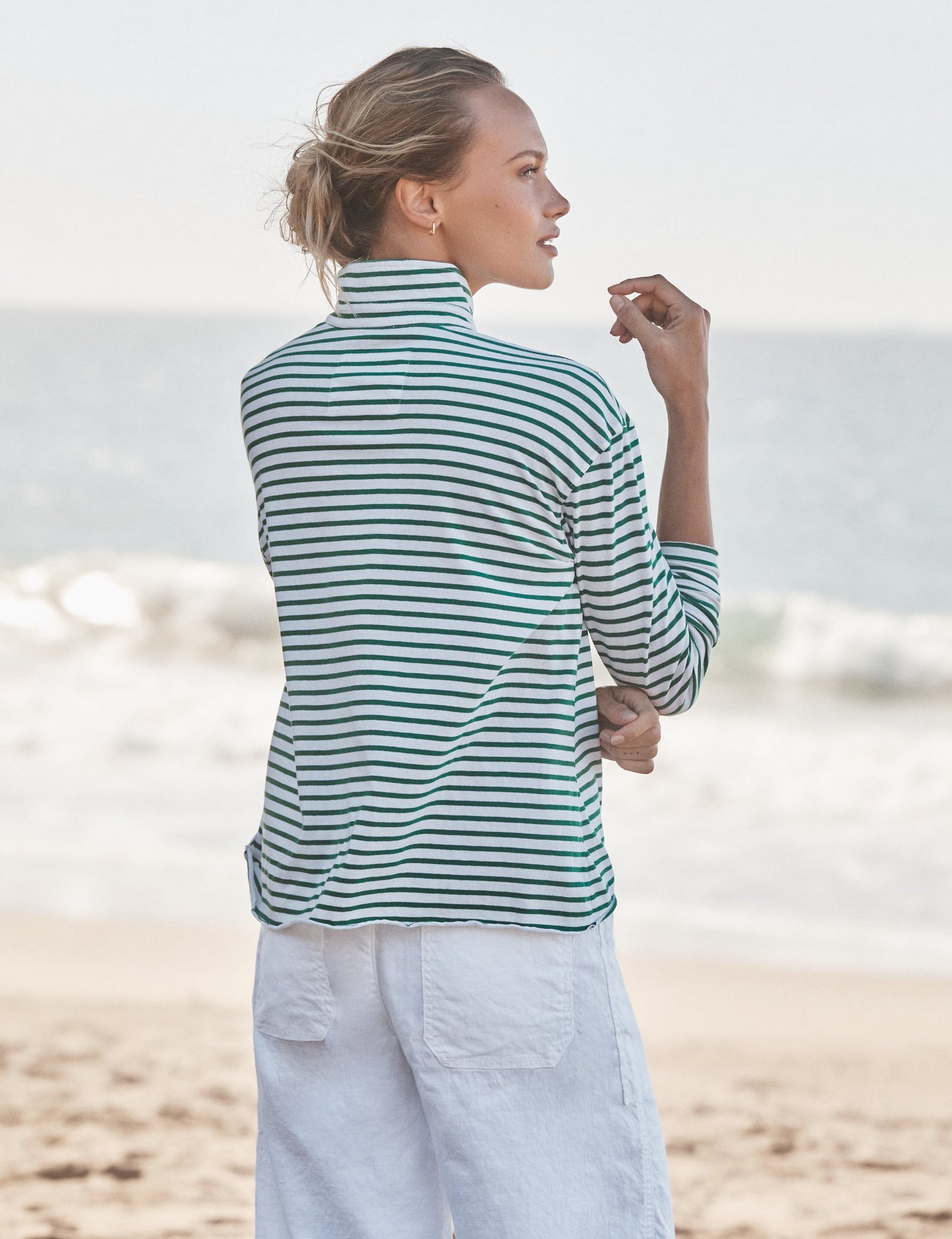 PATRICK Green and White Stripe, Vintage Jersey