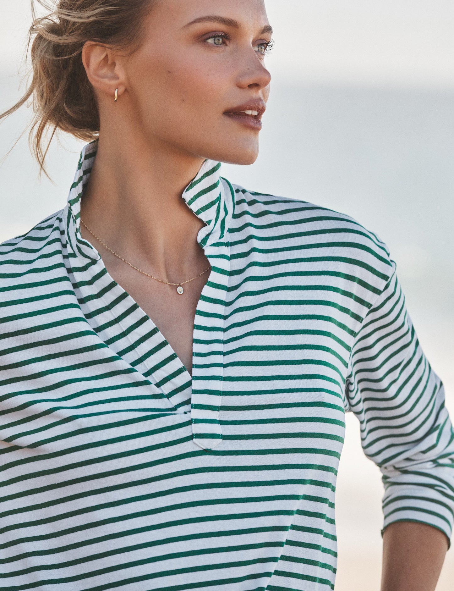 PATRICK Green and White Stripe, Vintage Jersey