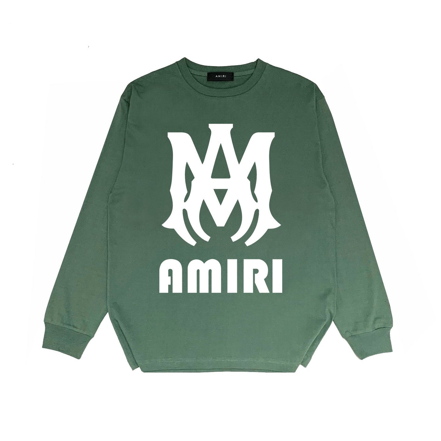 Amiri Long Sleeved Shirt Printed Trendy Pure Cotton