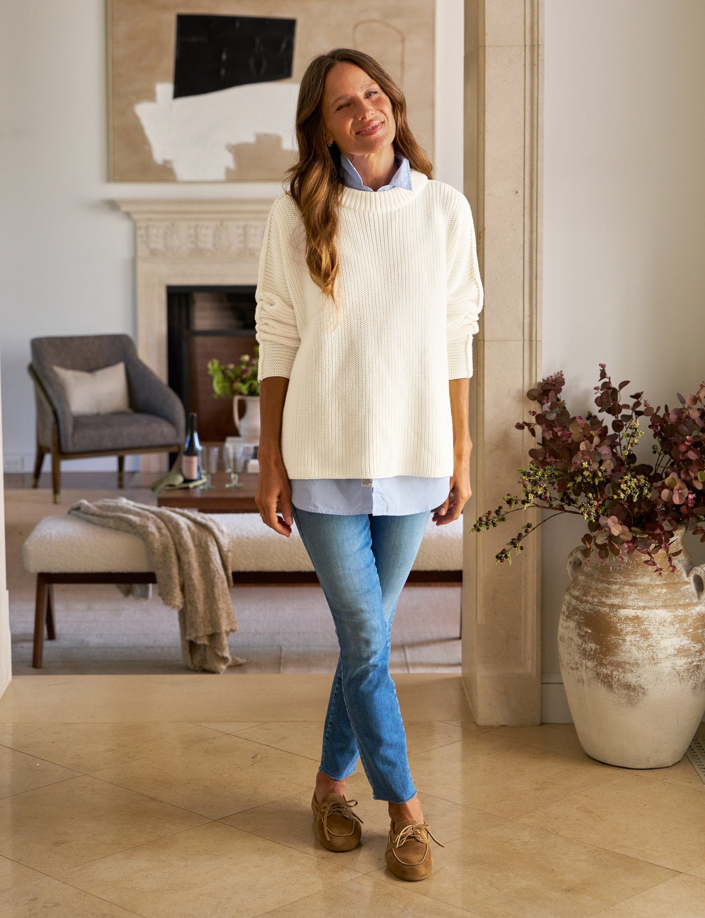 FINLEY French Blue, Superluxe Regenerative Cotton