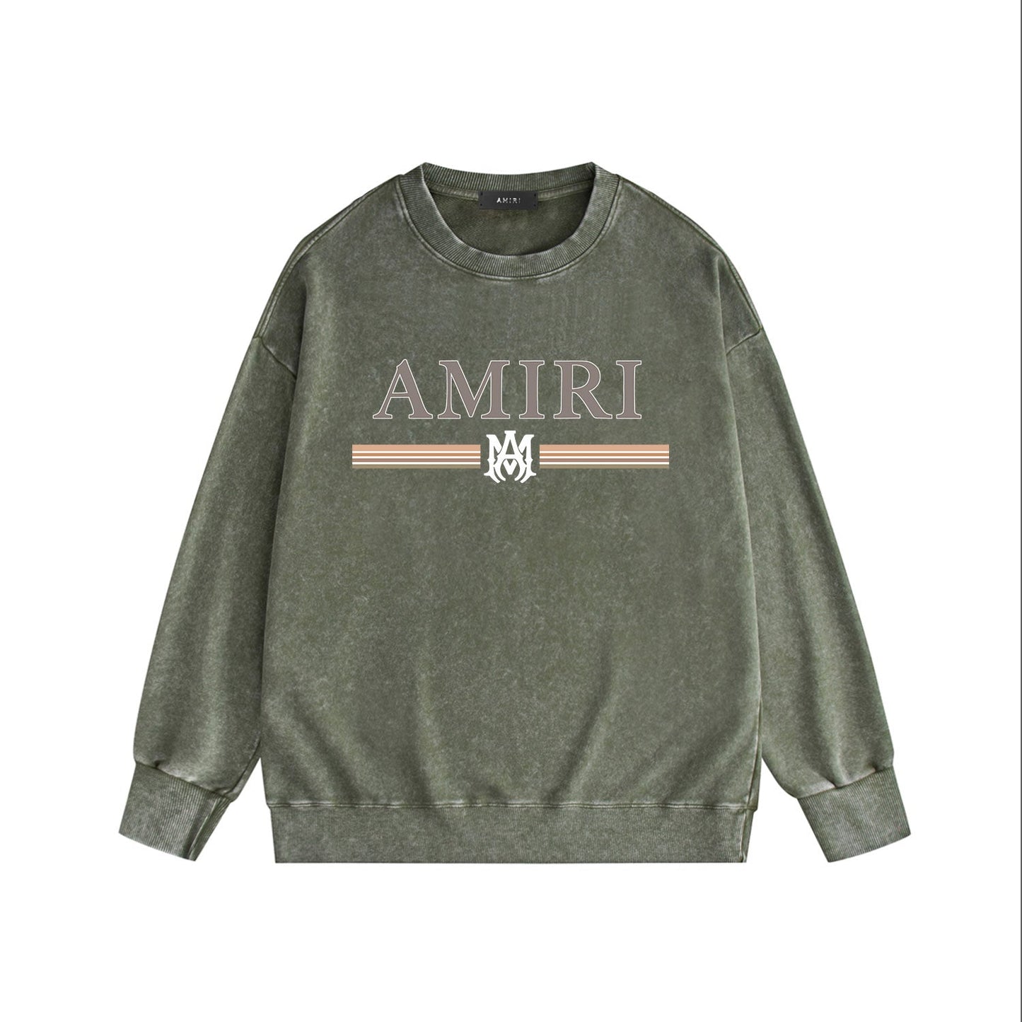 Amiri Distressed Sweatshirt Printed Trendy Pure Cotton