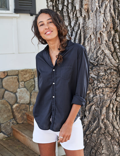 EILEEN Navy, Italian Featherweight Poplin