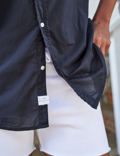 EILEEN Navy, Italian Featherweight Poplin