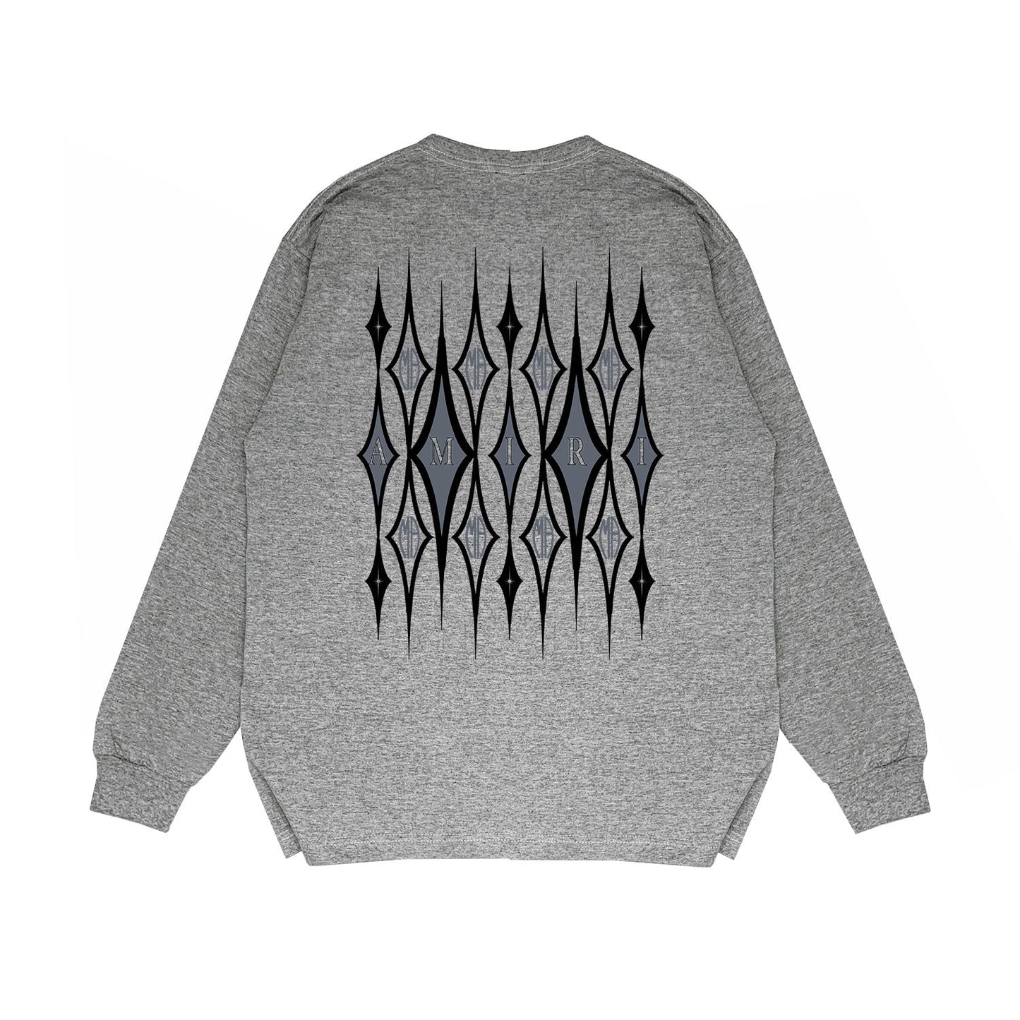 Amiri Long Sleeved Shirt Printed Trendy Pure Cotton