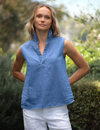 OLIVIA Vintage Stonewashed Indigo, Famous Denim