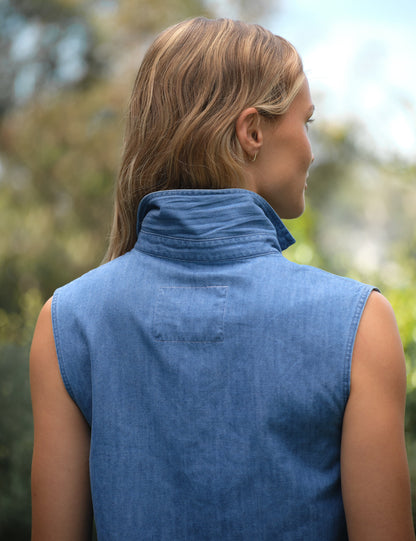 OLIVIA Vintage Stonewashed Indigo, Famous Denim