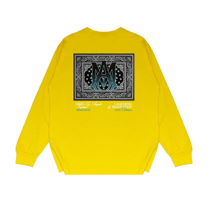 Amiri Long Sleeved Shirt Printed Trendy Pure Cotton