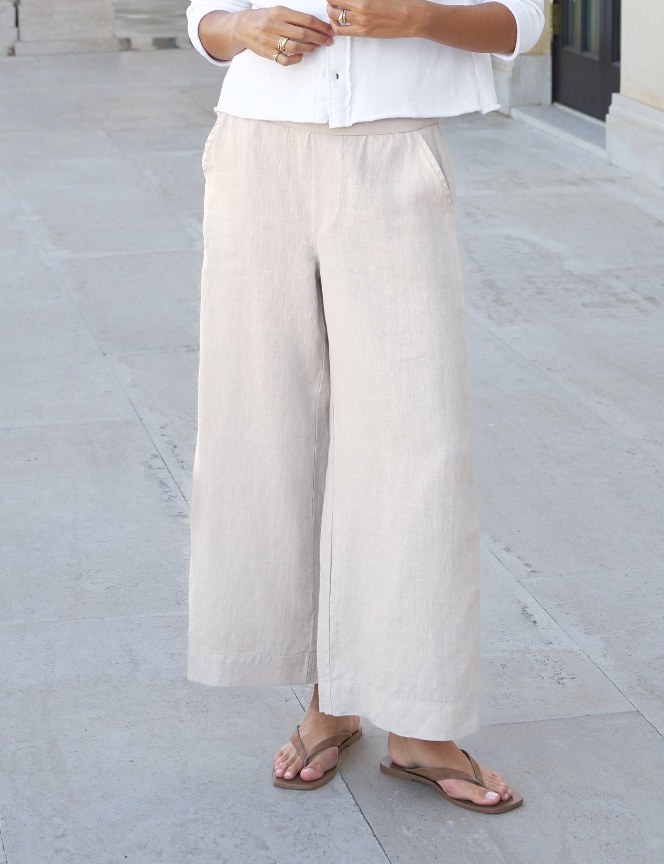 MAISIE Sand, Washed Linen