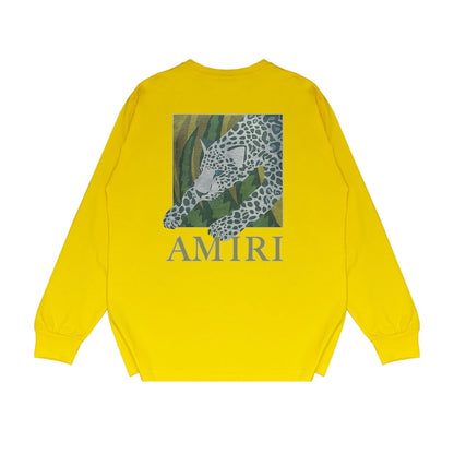 Amiri Long Sleeved Shirt Printed Trendy Pure Cotton