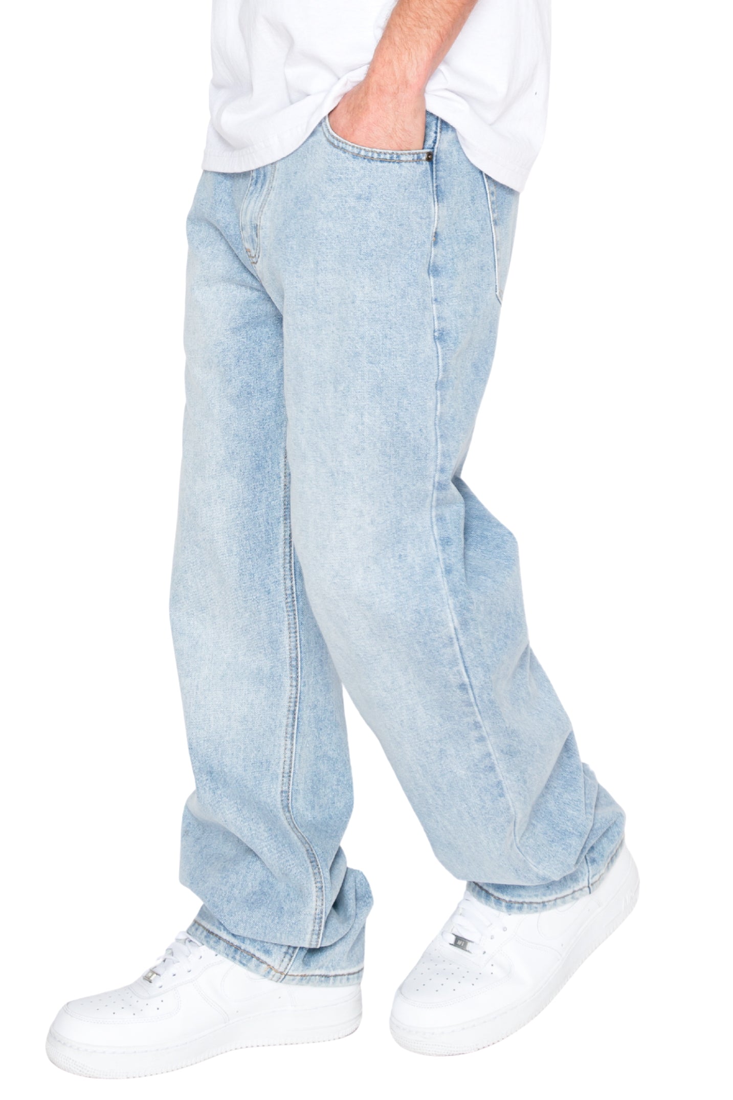 ATLAS Essential Baggy Denim Jeans - Lt.Indigo