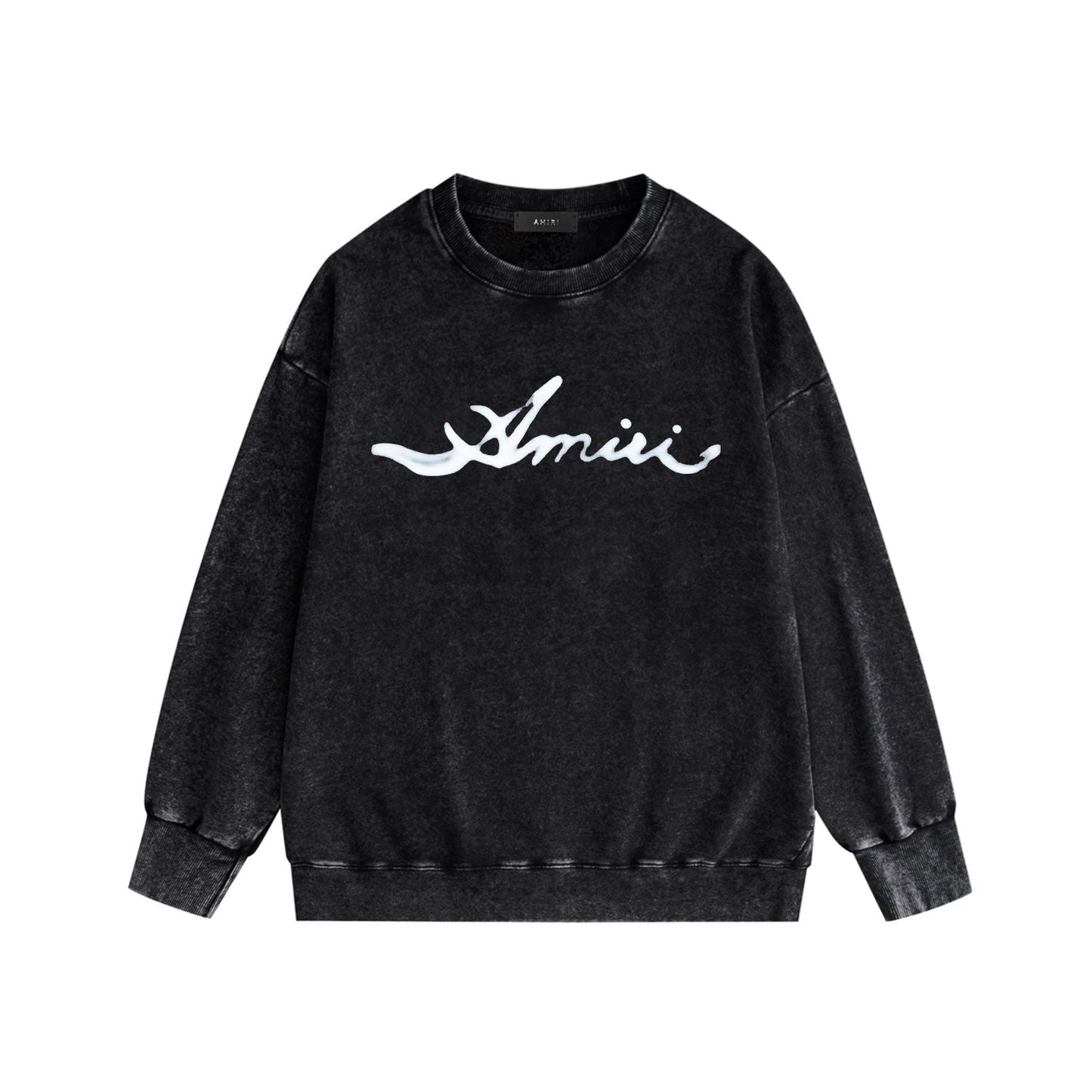 Amiri Distressed Sweatshirt Printed Trendy Pure Cotton