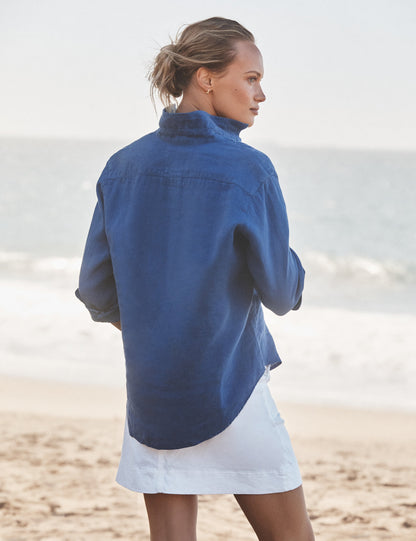 EILEEN Cabo Blue, Washed Linen