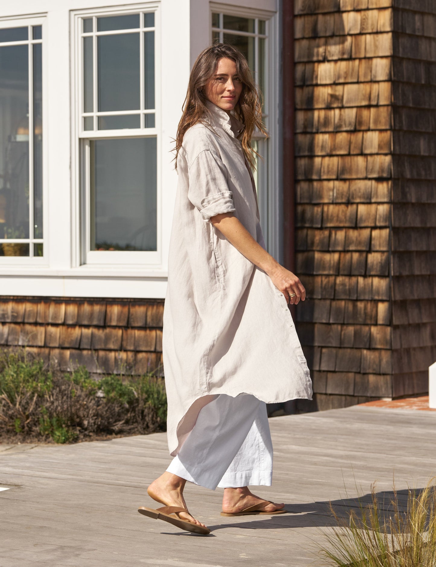 MEGAN Sand, Washed Linen