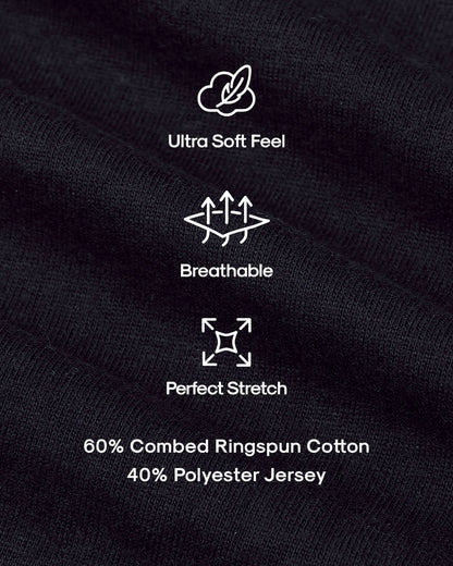 All Black Classic Crews 10-Pack