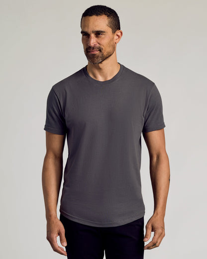 Classic Curved Hem Crew Neck 10-Pack
