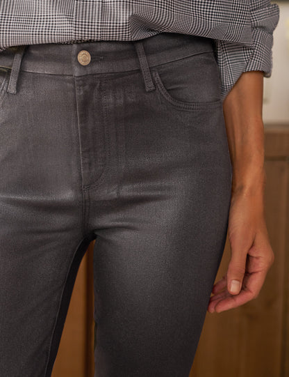 SLIGO Pewter Glitter Wax, Italian Waxed Denim