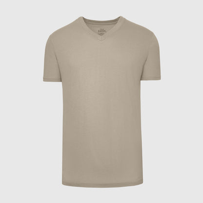 Military Beige Classic V-Neck