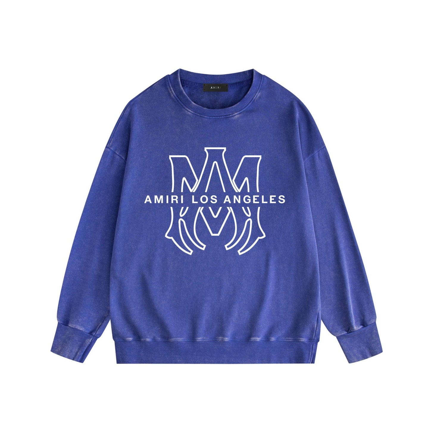 Amiri Distressed Sweatshirt Printed Trendy Pure Cotton