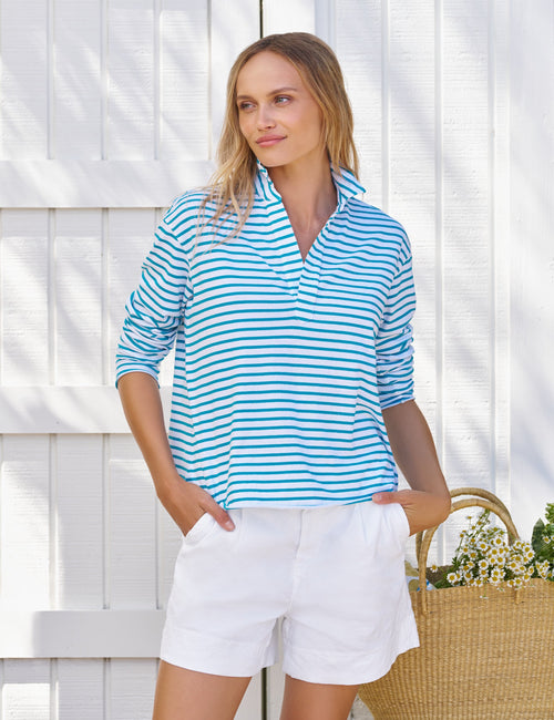 PATRICK Turquoise Stripe, Vintage Jersey
